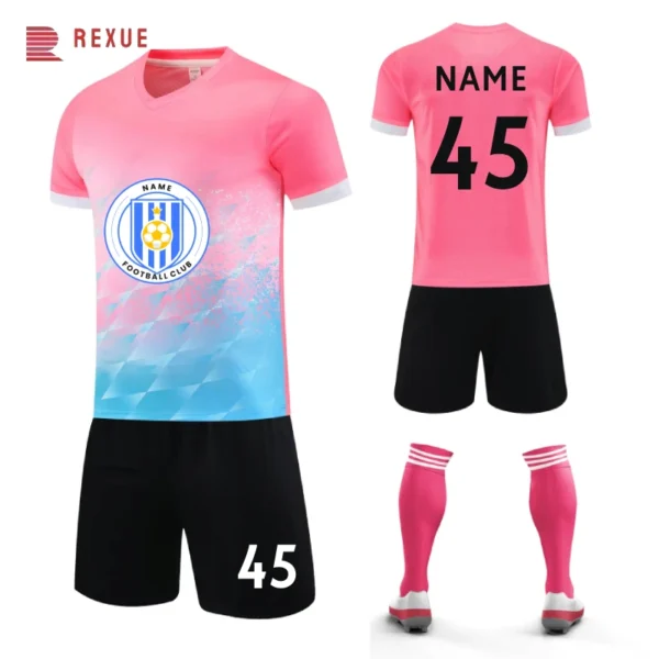 Premium Quick Dry Soccer Wear Breathable Cheap Futbol Shirts Uniform Club Team Soccer Jersey Customized Logo Football Jersey