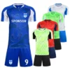 Hot Selling Men Breathable Quick Dry Football Soccer Jersey Boys Uniform Football Shirts Pants For Training Print Logo