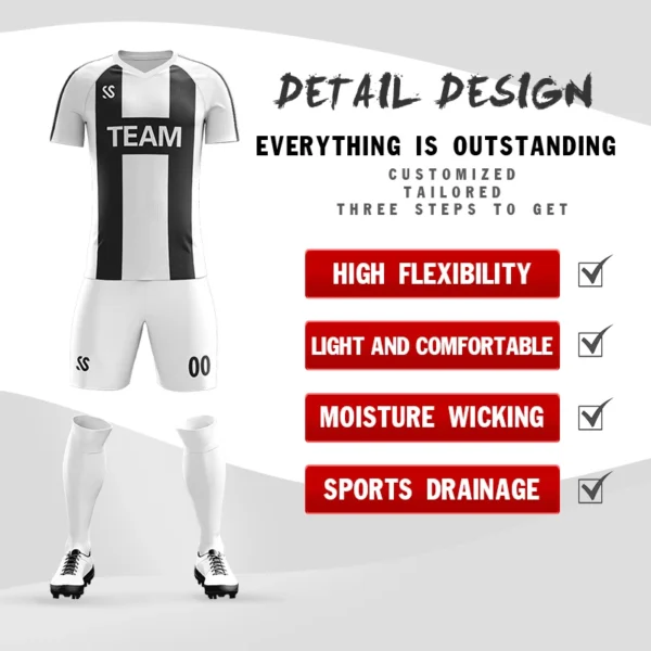 Custom Soccer Jerseys Wholesale 2019 New Men Kids Set Boys Women Football Training Uniforms Team Football Jerseys Sets Print