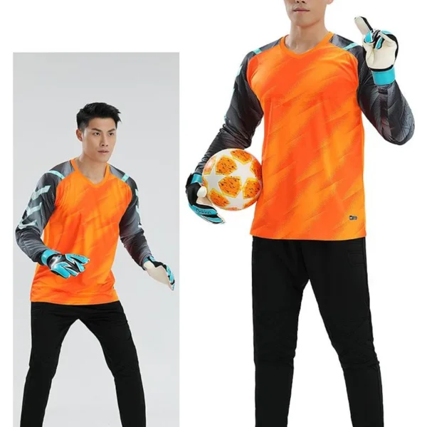 Customized football goalkeeper shorts jersey men's and women's children's adult football jersey suit breathable football uniform