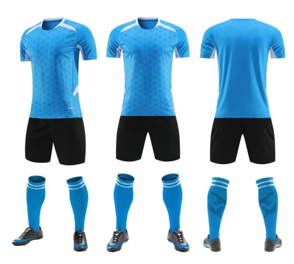 Adult Kids Football Jersey Breathable Short Sleeve Soccer Jersey Uniform For Children Men Running Sportswear