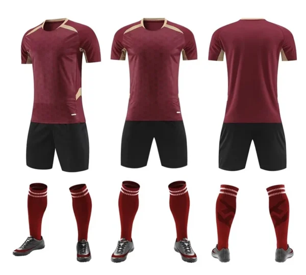 Adult Kids Football Jersey Breathable Short Sleeve Soccer Jersey Uniform For Children Men Running Sportswear