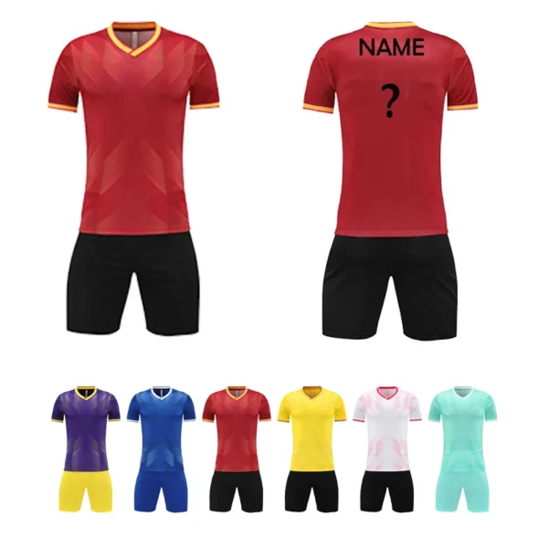 Adult Kids Football Jersey Custom Boy Soccer Jersey Soccer Uniform Breathable Football Uniform For Children