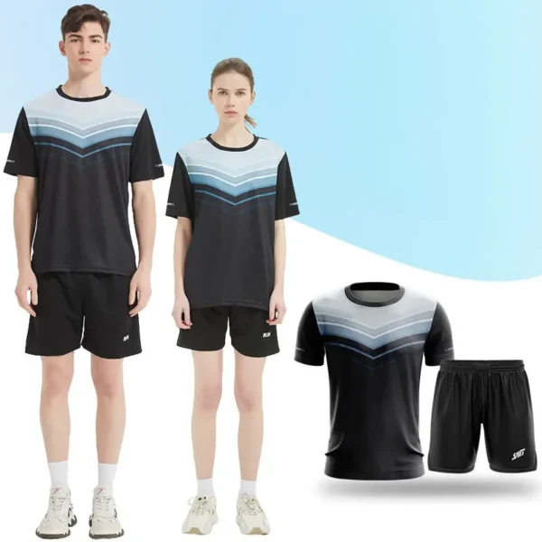 Adult Children Football Jerseys Men Boys Girls Student Soccer Sets Short Sports Kids Uniforms Fitness Tracksuit Tennis Suits D85