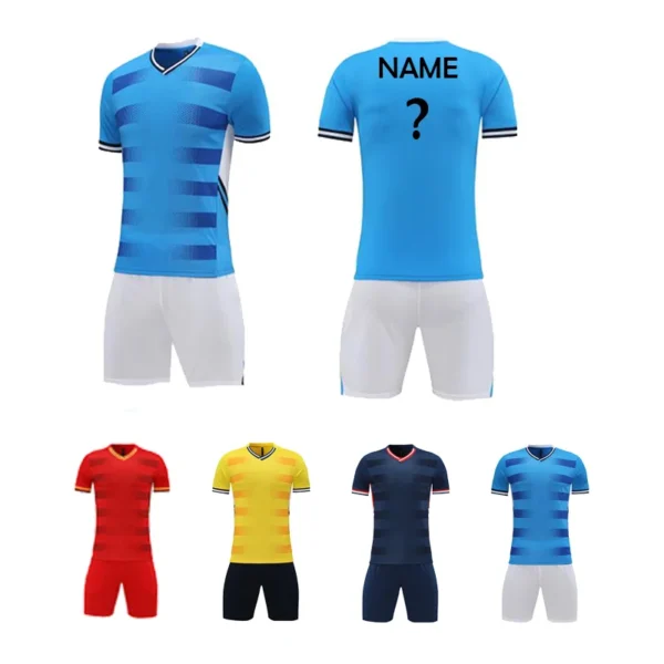 Name Number Custom Men's Soccer Jersey Football Uniforms Summer Training Suits Original Team Jersey Short Sleeve Breathable