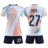 Women College Football Jerseys Shorts Girls Soccer Shirt Kits DIY Customized Woman Team Training Soccer Uniforms Sport Tracksuit
