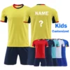 Customized Football Jersey For Kids Children Youth Add Your Name Number Environmentally Clothes Custom Kids Soccer Jerseys