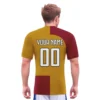 Custom Soccer Uniform for Adults Maroon Gold Personalized Football Jersey and Shorts Set with Team Name Number Tracksuit Unisex