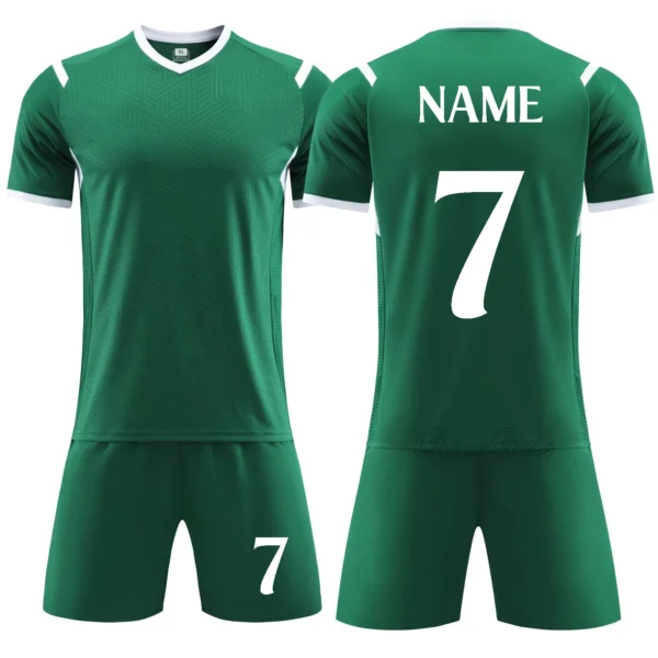 24/25 Custom Soccer Jersey Suit for Men Kid Quick Drying Breathable Man Children Athlete Team Club Training Football Uniform Set