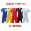 Custom Made High Quality Team Club Logo Name Training clothing for Primary and Secondary School Students Soccer Jersey