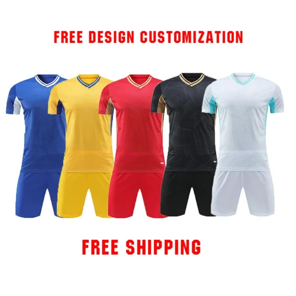 Custom Made High Quality Team Club Logo Name Training clothing for Primary and Secondary School Students Soccer Jersey