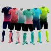 Adult Women Children Jersey Men Boy Girl Soccer Set Short Sleeve Kid Student Football Uniforms Soccer Fitness Tracksuit Suits 11