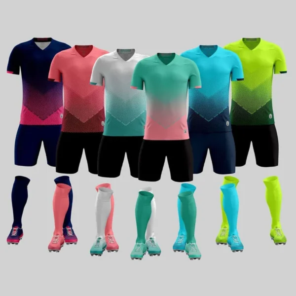 Adult Women Children Jersey Men Boy Girl Soccer Set Short Sleeve Kid Student Football Uniforms Soccer Fitness Tracksuit Suits 11