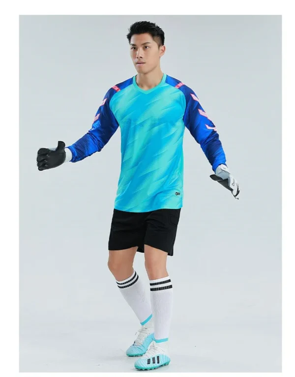 Customized football goalkeeper shorts jersey men's and women's children's adult football jersey suit breathable football uniform