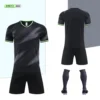 Football Team Jerseys Training Sets Running T-Shirt Shorts Suit DIY Number Logo Adult Sportwear Quick-Drying Breathable