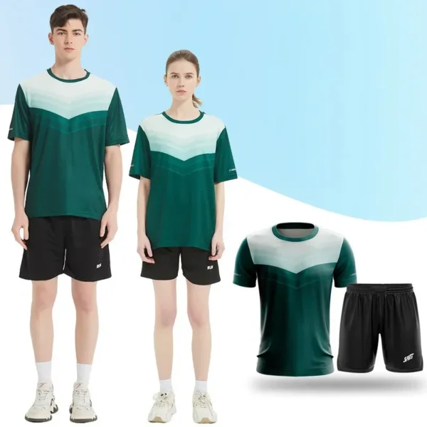 Adult Children Football Jerseys Men Boys Girls Student Soccer Sets Short Sports Kids Uniforms Fitness Tracksuit Tennis Suits D85