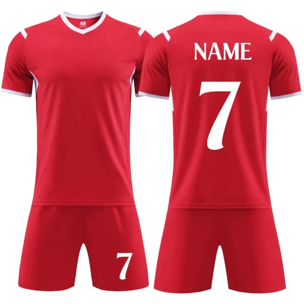 24/25 Custom Soccer Jersey Suit for Men Kid Quick Drying Breathable Man Children Athlete Team Club Training Football Uniform Set