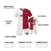 Custom Latvia Youth Soccer Jersey Kids Football Uniform Set printed Name Number 2025 V-Neck Short Sleeve Sportwear ﻿