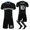 Men & Children Sublimation Football Jersey Sets, Boys Soccer Uniforms Men's Club Team Football Training Jerseys Suit DIY Custom