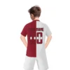Custom Latvia Youth Soccer Jersey Kids Football Uniform Set printed Name Number 2025 V-Neck Short Sleeve Sportwear ﻿