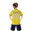 Customizable Ecuador Youth Football Uniform Personalization Soccer Tops and Shorts with Name&Number Soccer Jerseys Set for 3-14Y