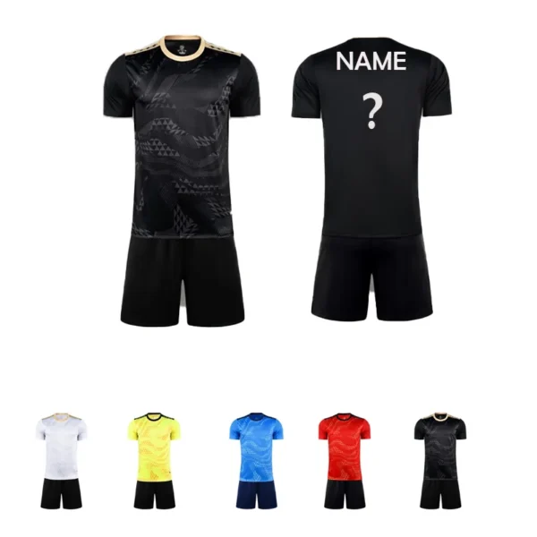 Men's Football Uniform School Team Custom Soccer Jerseys Men Tracksuit Sportswear Short Sleeves Jersey Polyester Soccer Suit
