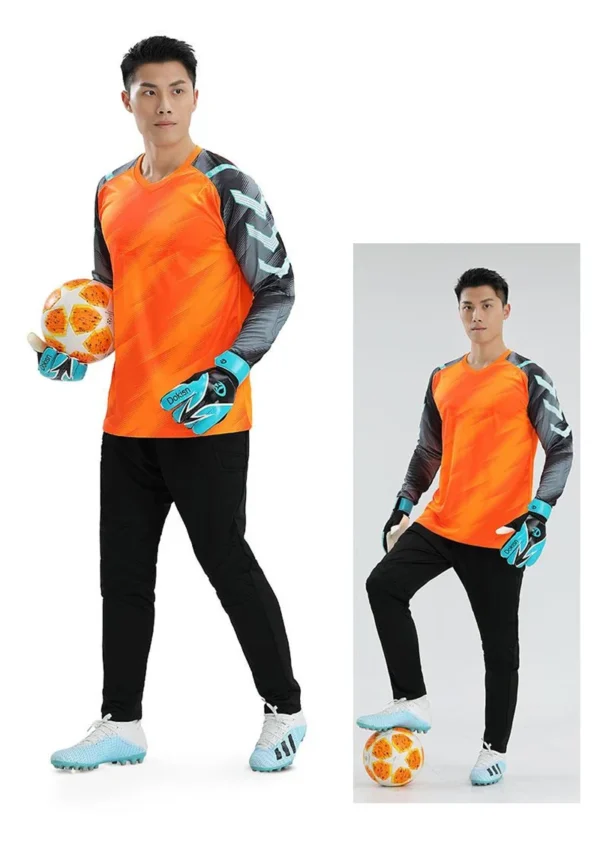 Customized football goalkeeper shorts jersey men's and women's children's adult football jersey suit breathable football uniform