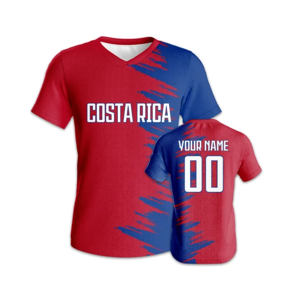 Custom Costa Rica Soccer Jersey for Men Women Youth Football Shirt with Personalized Name Number Quick-Dry Tracksuit
