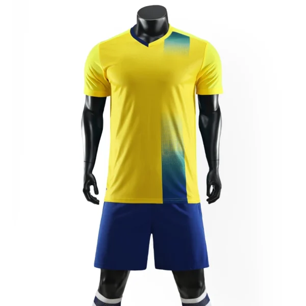 Men Soccer Uniform Set Quick Drying Training Football Jersey Team Custom Print Suits Quick Drying Breathable Print Running 2pcs