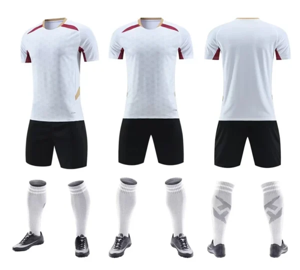 Adult Kids Football Jersey Breathable Short Sleeve Soccer Jersey Uniform For Children Men Running Sportswear