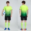Adult Women Children Jersey Men Boy Girl Soccer Set Short Sleeve Kid Student Football Uniforms Soccer Fitness Tracksuit Suits 11
